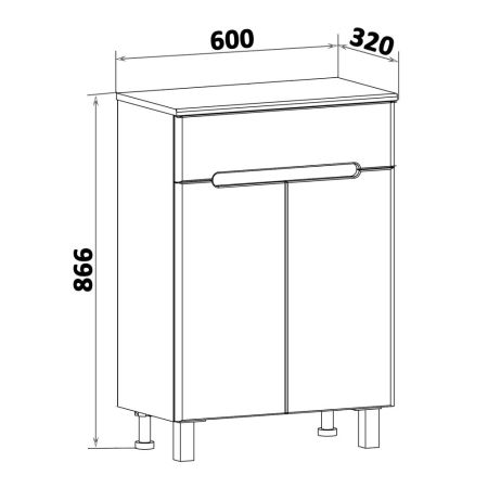 Полупенал Runo Парма 60 (00-00001041), артикул 00-00001041