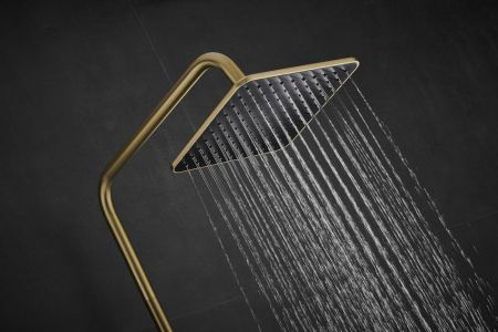 Душевая система Fmark FS8745-22C, матовое золото, артикул FS8745-22C