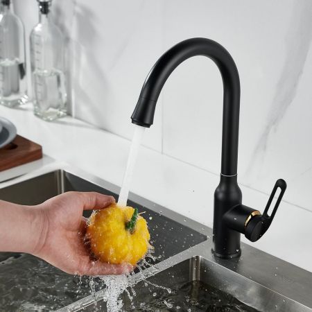 Смеситель для кухни Raffine F103H, черный, артикул F103H