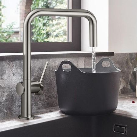 Смеситель для кухни, Hansgrohe, Talis M54, тип открывания воды-однорычажный, тип регулирования воды-керамический картридж, монтаж-на раковину/столешницу, отверстия для монтажа-1, высота, мм-339, вынос излива, мм-216, тип излива-поворотный, тип подводки-ги Смеситель для кухни, Hansgrohe, Talis M54, тип открывания воды-однорычажный, тип регулирования воды-керамический картридж, монтаж-на раковину/столешницу, отверстия для монтажа-1, высота, мм-339, вынос излива, мм-216, тип излива-поворотный, тип подводки-ги