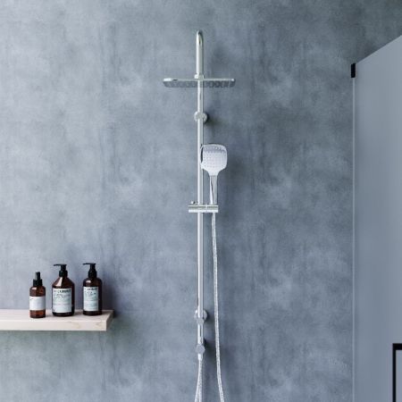 D0712000 Norma душевая система  с квадратными лейками, хром, артикул D0712000