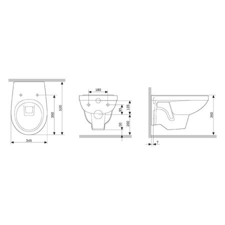 Комплект BERGES для монтажа подвесного унитаза GAMMA: инсталляция NOVUM525, кнопка D5, унитаз  с сиденьем Gamma  микролифт, быстросъем, артикул 042418