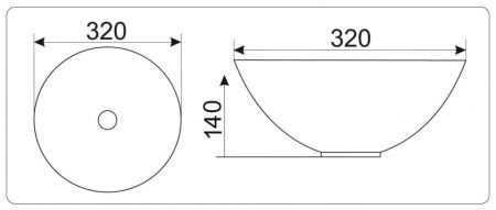 Умывальник CeramaLux 488, артикул 