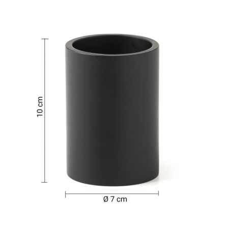 Gedy Brenda, настольный стакан, цвет черный матовый, артикул BR98(14)