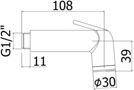 Гигиеническая лейка Paffoni Minorca ZDOC060CR, артикул ZDOC060CR