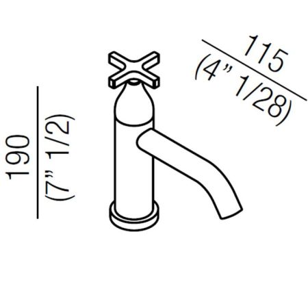 Agape Memory Однорычажный смеситель для раковины, на 1отв., цвет: хром, артикул AMEM311S