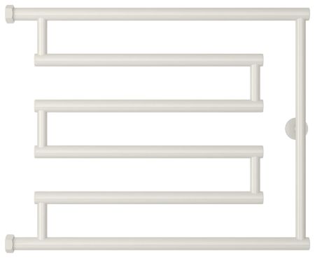 Полотенцесушитель водяной High-Tech model "L+" 500х650 (Белый), артикул 12-4052-5065