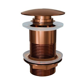 Донный клапан для раковины без перелива Knotlor BM9010RB, бронза