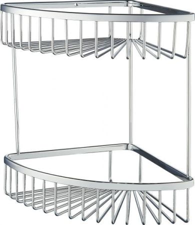 Полка для ванной 2-х ярусная WONZON & WOGHAND, Хром (WW-4128)