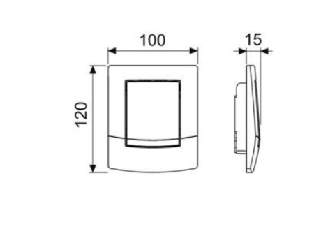 TECEambia Urinal, клавиша, белая антибак, артикул 9242140