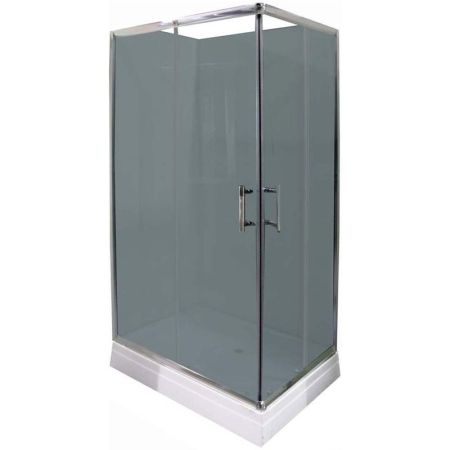 Душевой уголок Parly QZ81S 100х80 профиль Белый стекло матовое