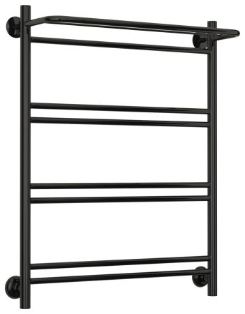Полотенцесушитель водяной СТИЛЬЕ "Версия-Н1" 800х600 (Полка+1+2+2+2) П 16 (Чёрный), артикул 17621-8060