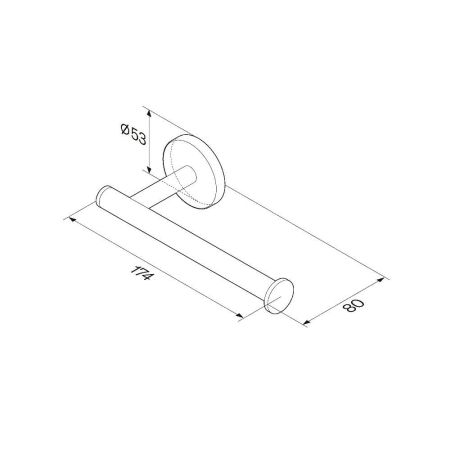 A85A34100 X-Joy, Держатель для туалетной бумаги, артикул A85A34100