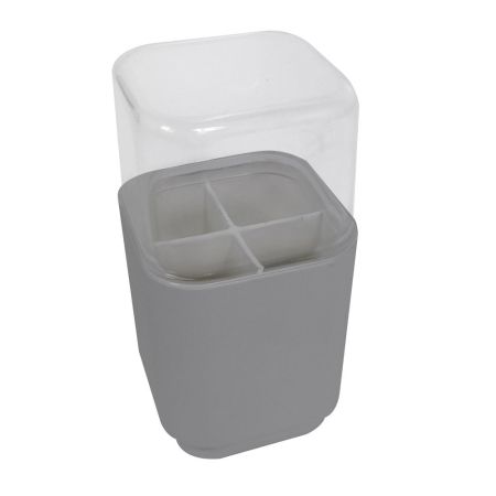 Gedy Seventy, органайзер для насадок к электрическим зубным щеткам, цвет серый (без упаковки), артикул 6305(08)