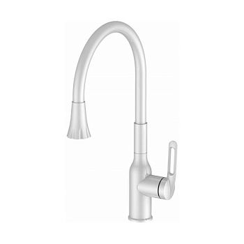 Смеситель для кухни с гибким изливом и режимом душ Haiba HB42830-8, белый