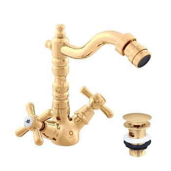 Смеситель для биде Rav Slezak MORAVA MK121.5/9Z, золото