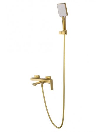 Смеситель для ванны с душем WONZON & WOGHAND DIAMOND, Брашированное золото (WW-88639011-BG), артикул WW-88639011-BG