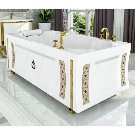 Акриловая ванна Radomir Fra Grande Анабель 170x85 без гидромассажа Хром