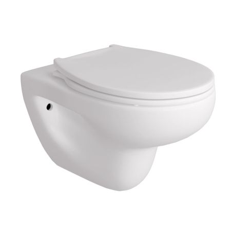 Унитаз подвесной Maretti Aria безободковый с микролифтом, AR10PBM80-844, белый, артикул AR10PBM80-844