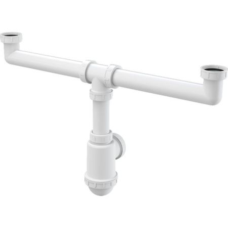 Сифон для кухонной мойки Alcaplast A448-DN50/40 Белый, артикул A448-DN50/40