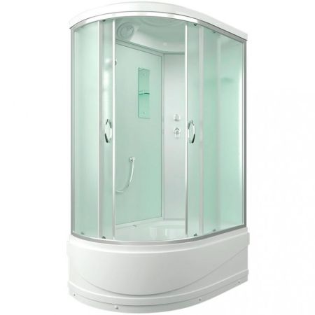 Душевая кабина Erlit Comfort ER3512TPR 120x80 задняя стенка Белая стекло матовое, артикул ER3512TPR-C3