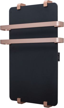 Полотенцесушитель электрический Allen Brau Infinity 60x44 с рейлингом 2.0 и креплением, медь браш