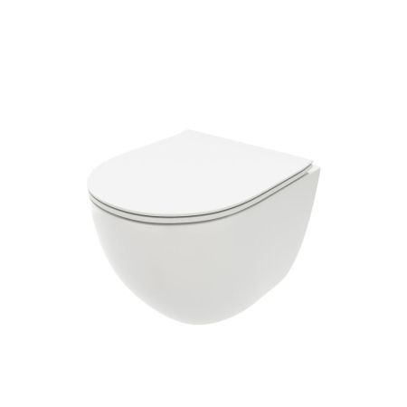 Унитаз подвесной Maretti Elena безободковый с микролифтом, EA10PBM67-844, белый, артикул EA10PBM67-844