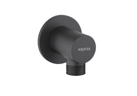 Шланговое подсоединение AQUATEK, матовый черный AQ2456MB, артикул AQ2456MB