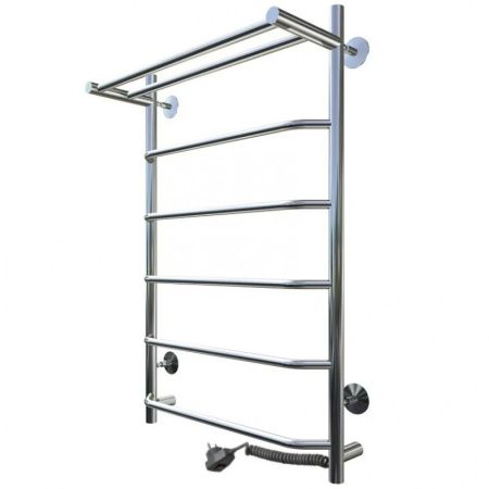 Электрический полотенцесушитель Тругор ПЭК 6 П 80x40 с полкой Хром, артикул Пэк6П80х40