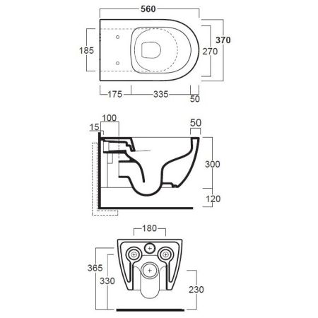 SIMAS Комплект крепежей для подвесного унитаза/биде, артикул F85