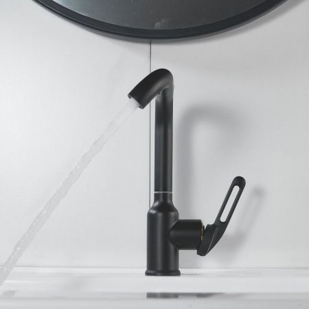 Смеситель для раковины Raffine F201H, черный