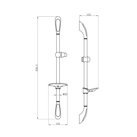 Душевой гарнитур FASHUN A8013, хром