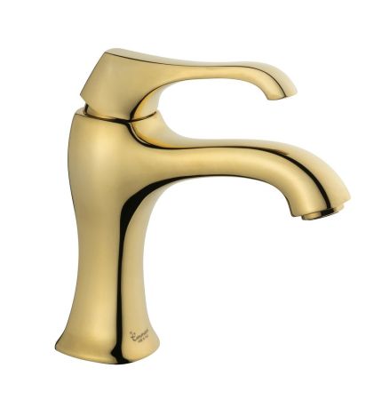Смеситель Ares с донным клапаном для раковины, цвет золото
