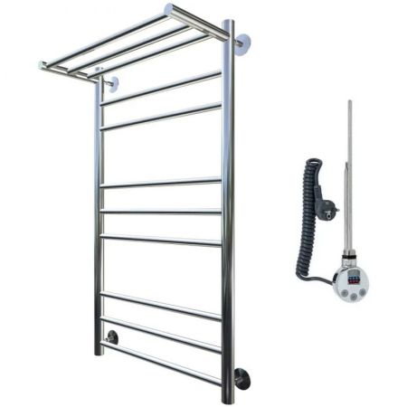 Электрический полотенцесушитель Тругор Аспект 3 элТЭН 100x50 с полкой Хром, артикул Аспект3/элТЭН10050П