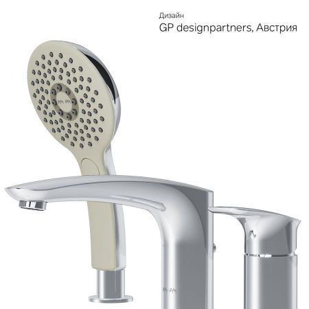 F50A01300 Inspire V2.0, смеситель на борт ванны, трёхсекционный, излив мм, хром, шт