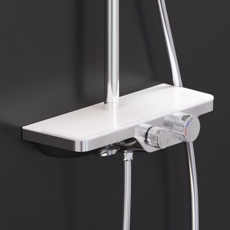 947730000 Apollo душевая система с ванно-душевым смесителем-полкой, хром