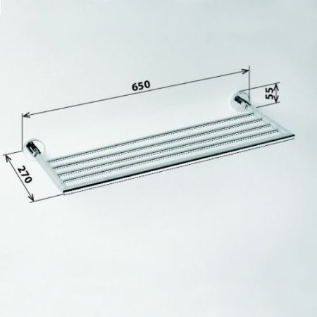 Полочка OMEGA для полотенец, 270x650 мм, артикул 104205152