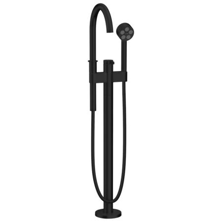 AX One Смеситель для ванны, напольный, матовый черный, артикул 48440670