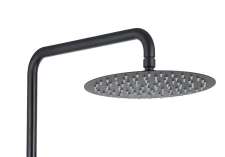 Душевая система 3jet 250мм AQUATEK, матовый черный AQ2060MB, артикул AQ2060MB