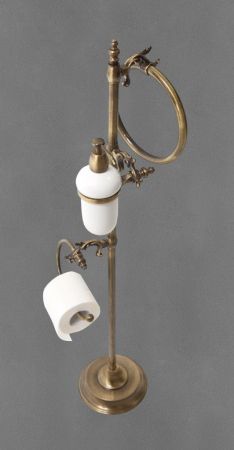 Стойка напольная с полотенцедержателем, диспенсером для жидкого мыла и держателем для туалетной  бумаги ART&MAX AM-2164, артикул AM-2164-Do-Ant