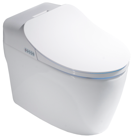 Электронный приставной унитаз-биде  TIMO TE-721, белый, артикул TE-721