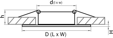 Светильник точечный встраиваемый декоративный под заменяемые галогенные или LED лампы Banale Weng Lightstar 011008, артикул 011008