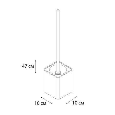 Ершик FIXSEN TEXT FX-230-5, белый/черный, артикул FX-230-5