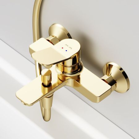 F85A10099 X-Joy, смеситель д/ванны/душа, золото, артикул F85A10099