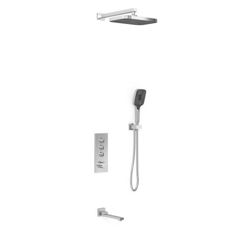 Душевой комплект VSFW-433T1CH встраиваемый, термостатический, 3 режима, хром, артикул VSFW-433T1CH