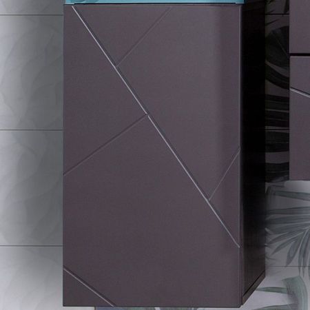 Подвесной шкаф Бриклаер Кристалл 60 подвесной Ясень Анкор темный