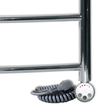 Электрический полотенцесушитель Ника Curve ЛZ/ВП 120x50 с полкой Хром