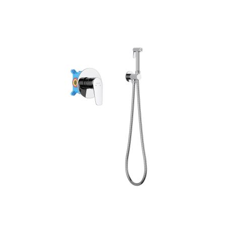 Набор с гигиеническим душем (смеситель + гигиеническая лейка + шланг + шланговое подсоединение с держателем) AQUATEK AQ1119CR БЕТТА, артикул AQ1119CR