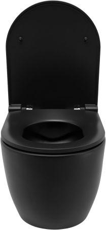Чаша приставного унитаза Allen Brau Reality 4.32004.31 черный матовый, артикул 4.32004.31