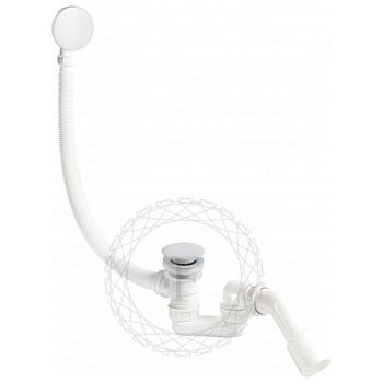 Слив-перелив (автомат, 90 см.) FILARETE FL90W, белый